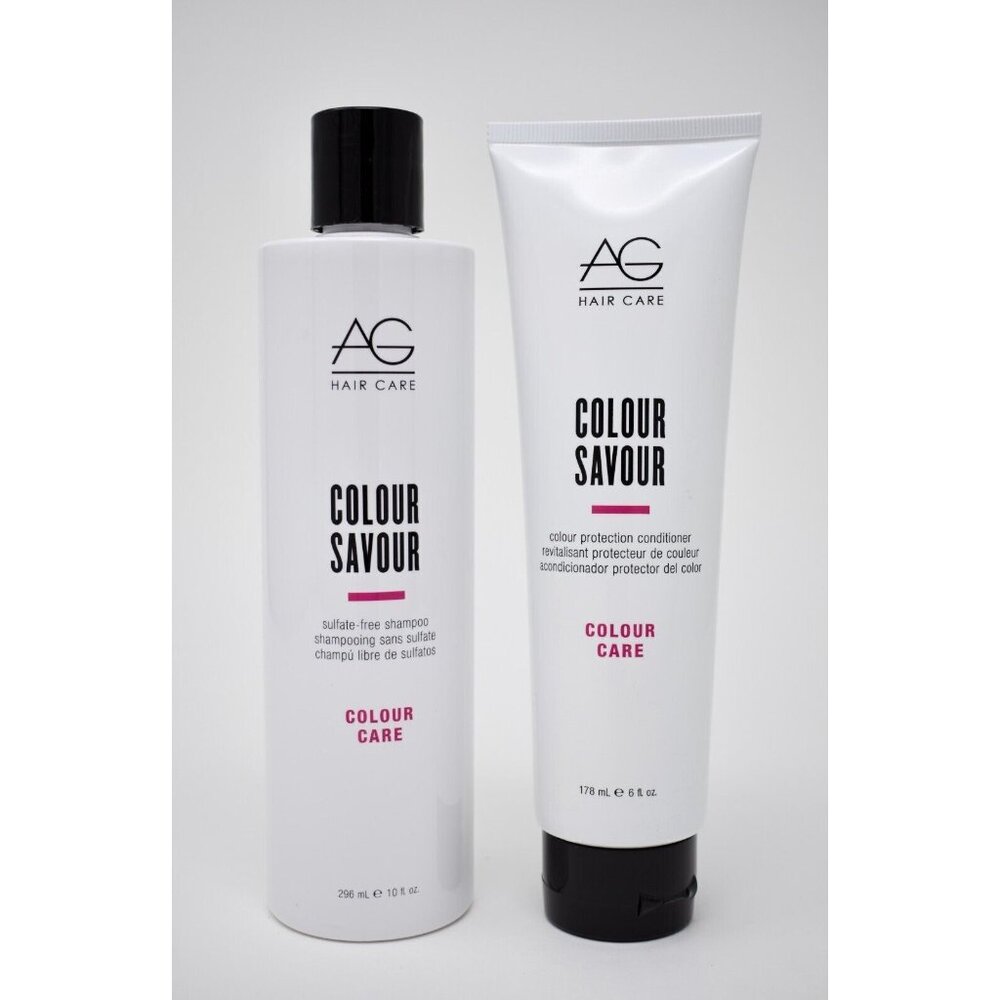 AG Hair Colour Savour Sulfate Free Shampoo 10 oz & Conditioner 6 oz Duo